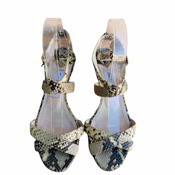 Jimmy Choo Snakeskin Strappy Sandals - Picture 3 of 5